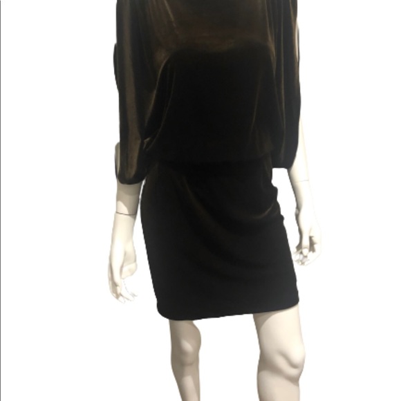 Jessica Simpson Espresso Soft Velvet Dress Medium NWT - Picture 3 of 8
